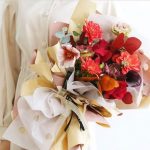 Plastic Polka Dot Flower Wraps 20 pcs Per Bag