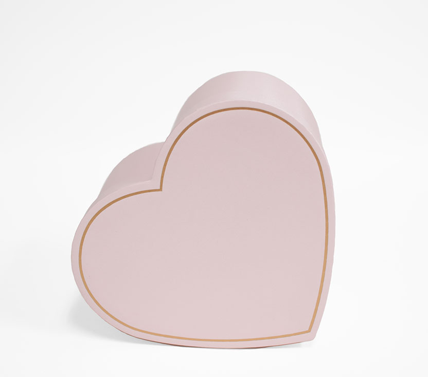 Small Pink Heart Shape Flower Box