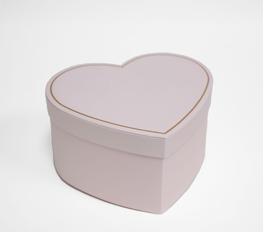 Small Pink Heart Shape Flower Box