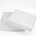 Small White Square Shape Flower Box