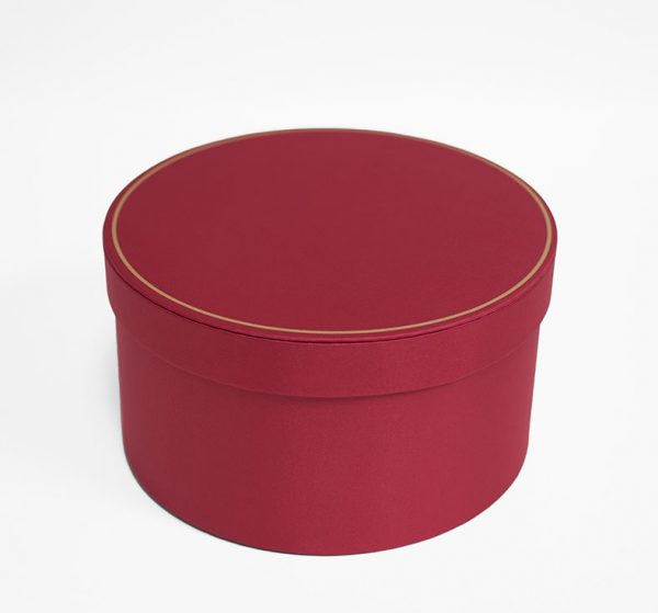 Small Red Round Shape Flower Box