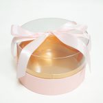 100337 Pink Acrylic Round Box