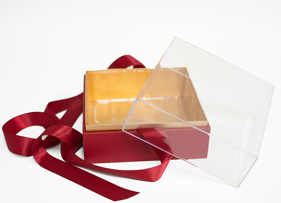 1132A Red Acrylic Square Flower Box 1132A Red Acrylic Square Flower Box