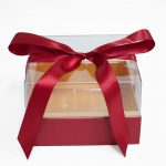 1132A Red Acrylic Square Flower Box
