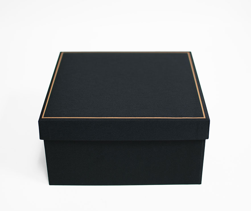 Small Black Square Shape Flower Box