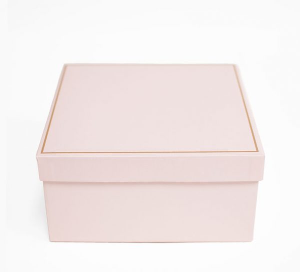 Small Pink Square Shape Flower Box