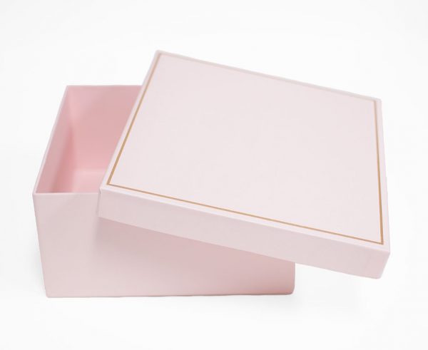 Small Pink Square Shape Flower Box