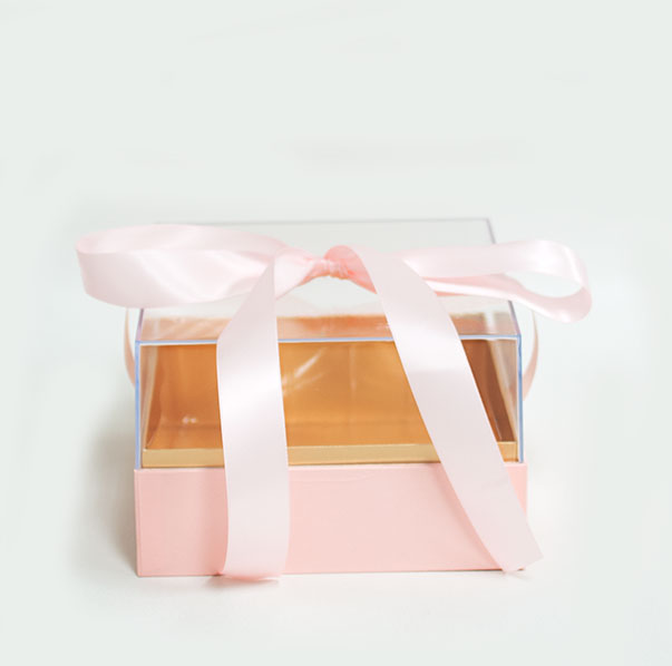 1132A Pink Acrylic Square Flower Box 1132A Pink Acrylic Square Flower Box