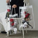 Just For You Transparent Floral Bags (Pack of 10)