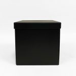 W7195 Black Square Surprise Box with Double Layer Square Containers