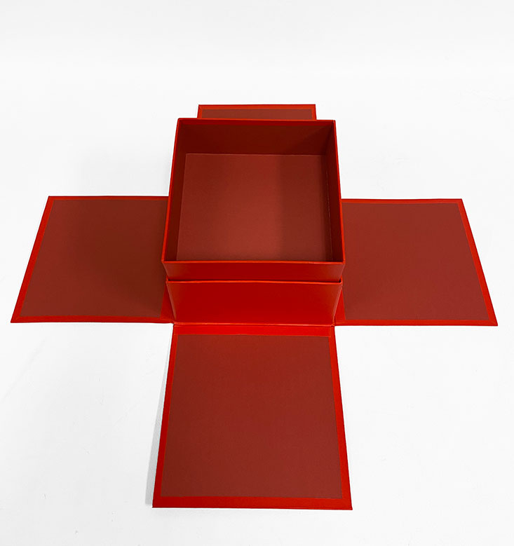 W7198 Red Square Surprise Box with Double Layer Square Container | D ...