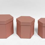 W7436 Pink Hexagon Surprise Box  Set of 3