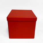 W7194 Red Square Surprise Box with Double Layer Hearts