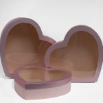 1128A Pink Jumbo XL Premium Luxury Heart Shaped Flower Box Set of 3