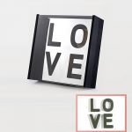 Black Love Magic Mirror Flower Box with Foam