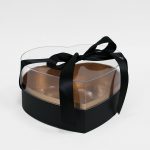 1129A Black Acrylic Heart with Ribbon Box