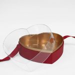 1129A Red Acrylic Heart with Ribbon Box