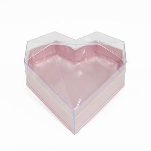 Set of 3 Heart Florist Boxes Jet Black Jet Black or Valentine Red Flower Box with Silk Ribbon Bow Heart Flower Gift Box