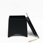 W5269 Black Graduation Cap Flower Box