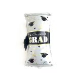 A0338 Congrats Grad Black and White Diploma Balloon