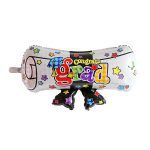 A0339 Congrats Grad Colorful Stars Diploma Balloon
