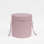 D060Pink Set of 5 Pink Tall Round Flower Box