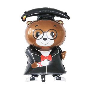 B0654 Brown Bear Graduation Balloon
