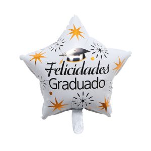 B1319 Star Shaped ” Felicidades Graduado ” Balloon