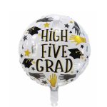YX063 Round High Five Grad Balloon
