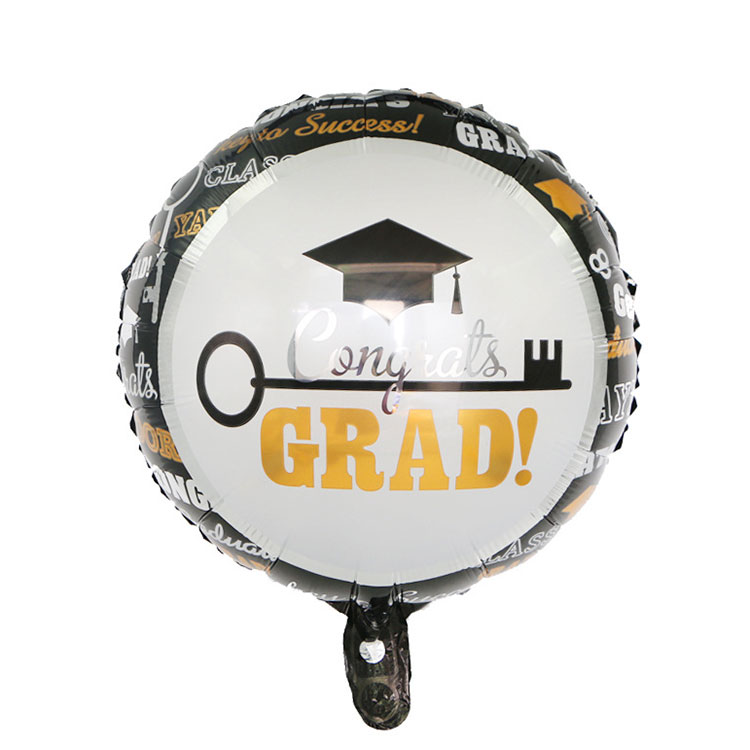 YX183 Round Key to Success Graduation Balloon | D & E Floral Supplies