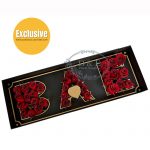 Exclusive Black Rectangular BAE Flower Box With Liners and Foams