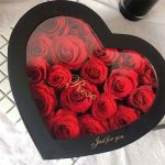 Heart Shape Flower Boxes With Window Set of 2