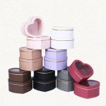 Heart Shape Flower Boxes With Window Set of 2