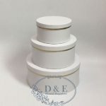 4 Color Options – Round Flower Boxes Set of 3