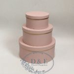 4 Color Options – Round Flower Boxes Set of 3