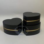 4 Color Options – Heart Shape Flower Boxes Set of 3