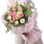 Waterproof Plastic “I LOVE YOU SO MUCH” Flower Wrapping Papers (20 pcs Per Bag)