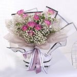 Waterproof Plastic “I LOVE YOU SO MUCH” Flower Wrapping Papers (20 pcs Per Bag)