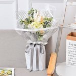 Waterproof Plastic Transparent Window Flower Wrapping Sheets (20 pcs Per Bag)