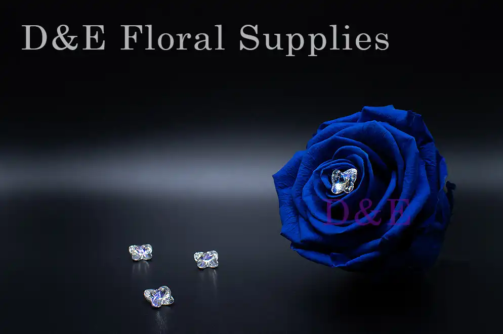 10mm x 9mm Blue Glass Crystal Butterflies Pack of 50pcs