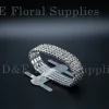 Silver Diamond Wedding Corsage Bracelet