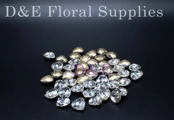 10mm Heart Shape Diamond For Floral Decorations