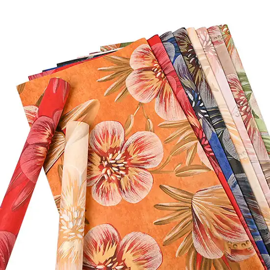 Waterproof Flower Pattern Floral Wrapping Papers (20 pcs Per Bag)