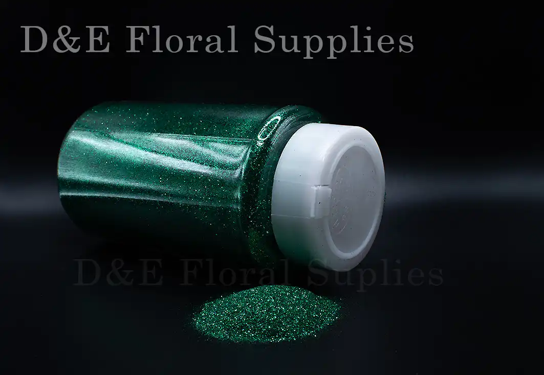 1Lb Dark Green Glitter For Flower Decoration 16oz