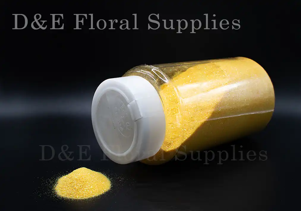 1Lb Ultra Fine Yellow Glitter Powder For Flower Decoration 16oz