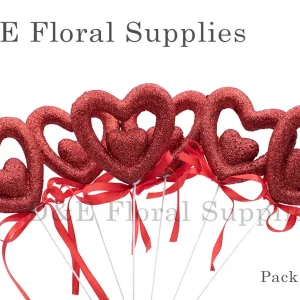 glittered-heart-shape-floral-topper-6pcs-in-a-pack-3-inches-wide