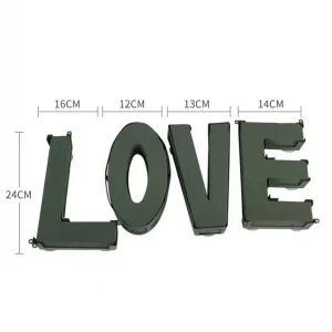 9 Inches LOVE Flower Foam For Valentines and Wedding Flower Decorations