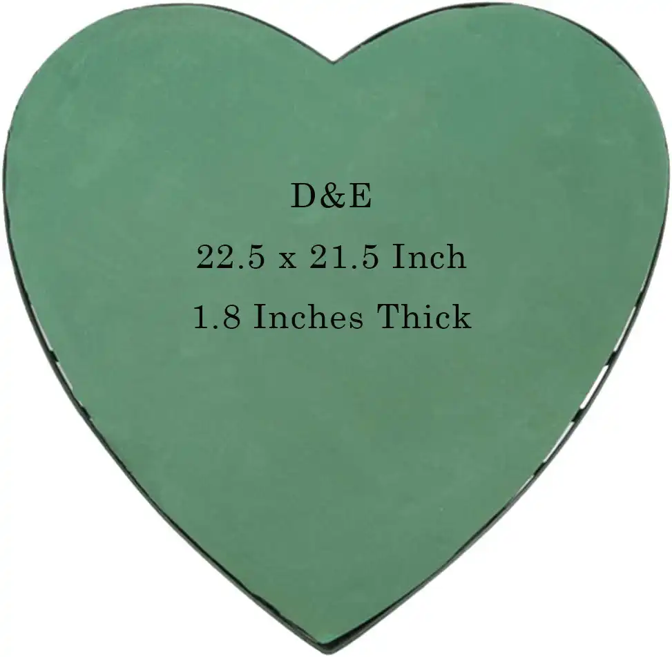 22.5 Inches Heart Shape Flower Foam For Valentines and Wedding Flower Decorations