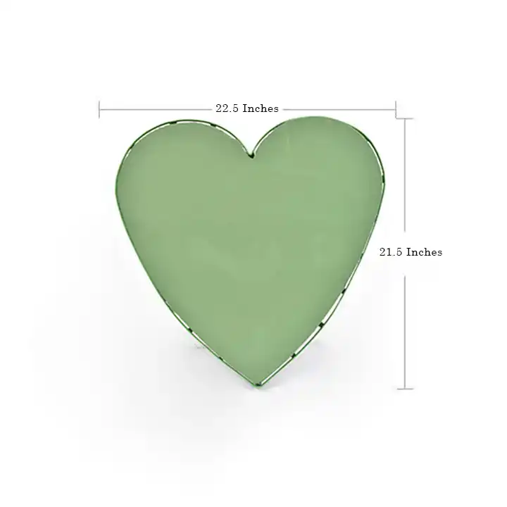 22.5 Inches Heart Shape Flower Foam For Valentines and Wedding Flower Decorations