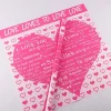 Fuchsia Big Heart Wrapping paper